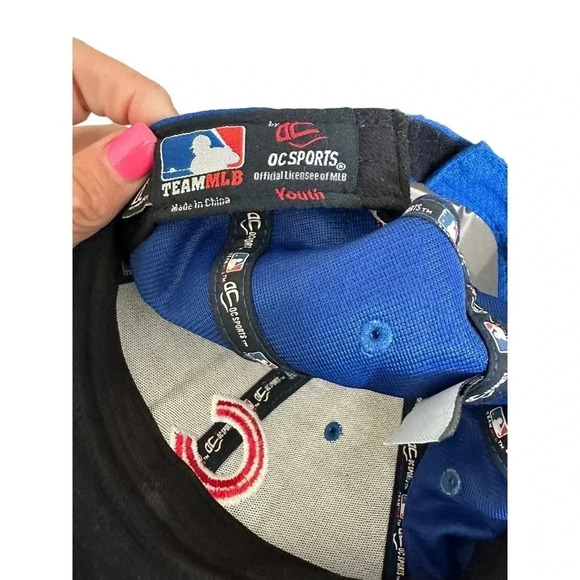 Chicago Cubs Mesh Snap Back Trucker Hat Red Button MLB Baseball 70s 80s Sandberg - Picture 3 of 3